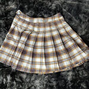 Mini plaid skirt